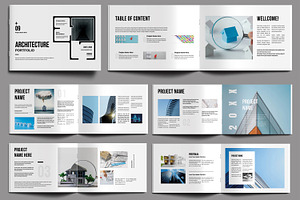 Architecture Portfolio Layout, a Brochure Template by MightyDesign