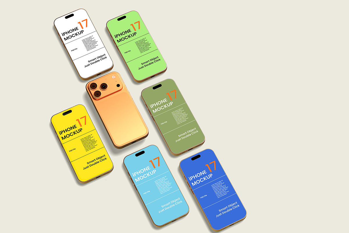 iPhone 17 Pro Mockup, an iPhone Mockup by Graphicbars (Photo 12 of 12)