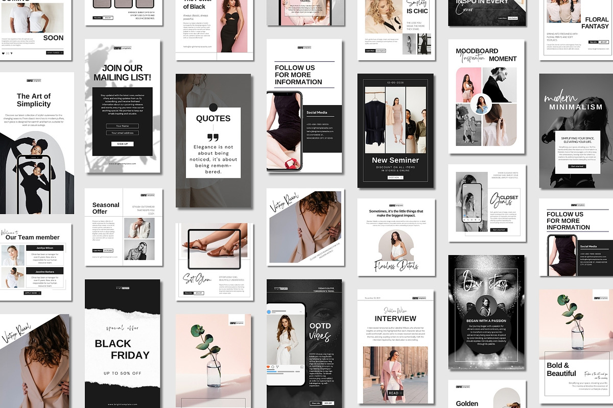 150 Animated Canva Social Media Pack, a Social Media Template by TheBrightGrap (Photo 2 of 12)