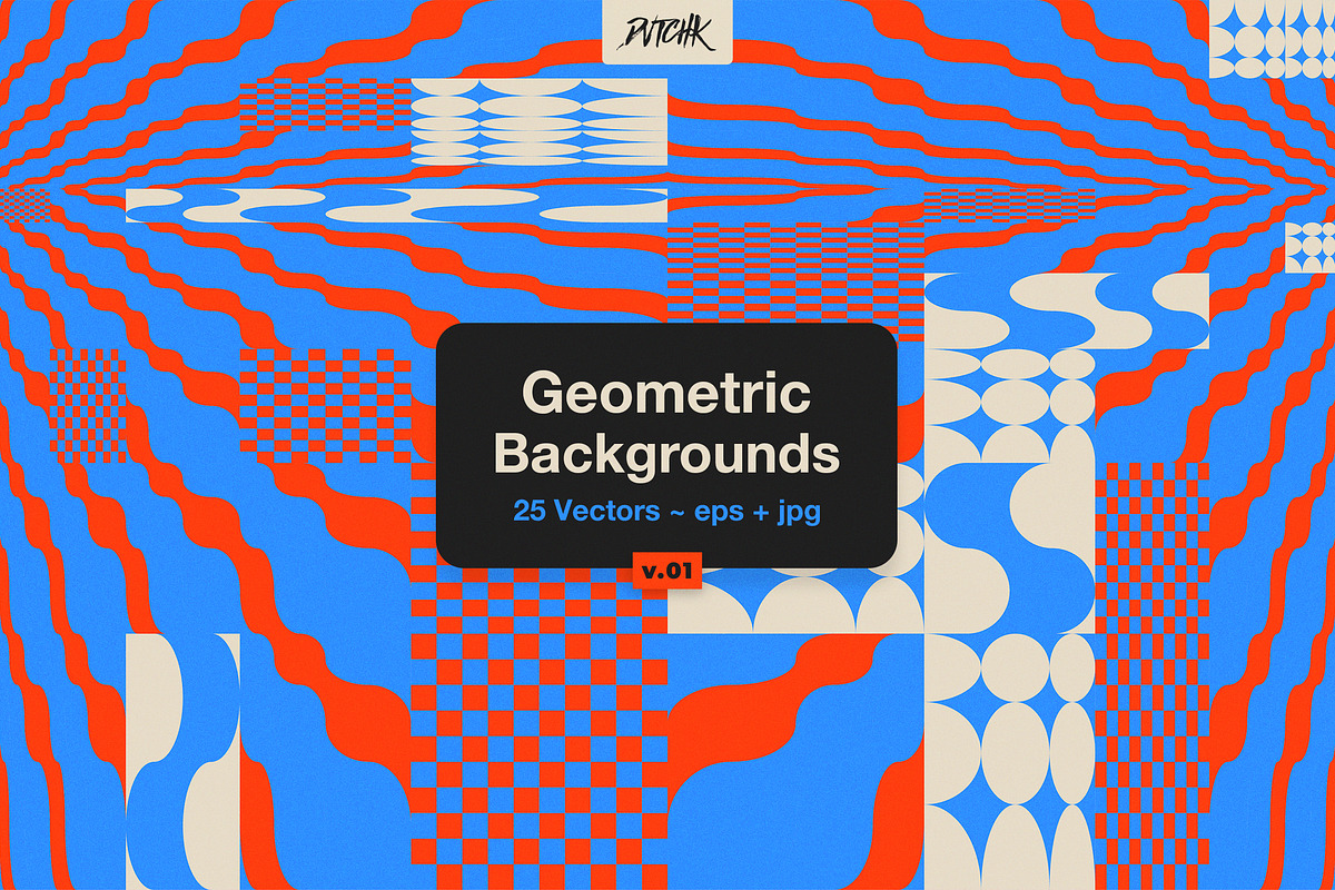 Geometric Vector Backgrounds V01, a Background Graphic by dvtchk (Photo 1 of 7)