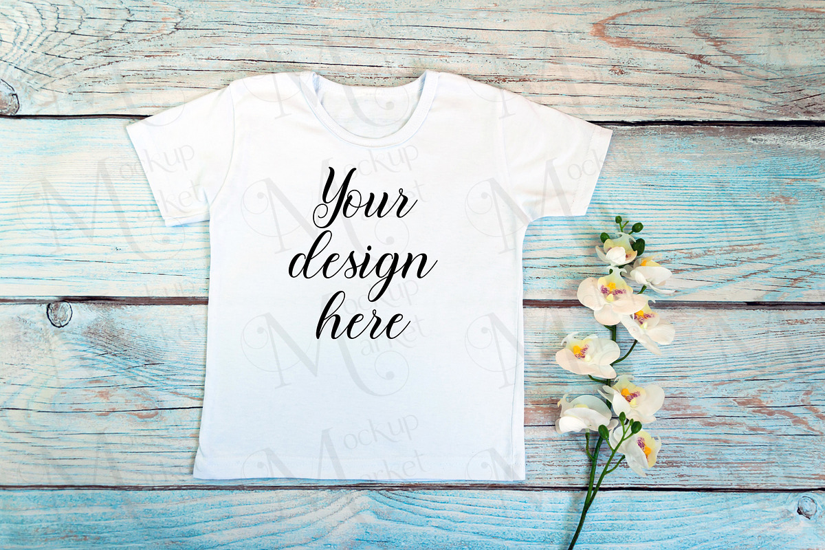 18 Kids White t-shirt Mockup bundle., a Print Template by MockupMarket (Photo 4 of 19)