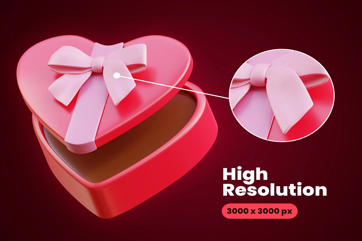 Valentine's Day 3D Icon, an Object 3D Model by Creative Perspective (Photo 3 of 6)
