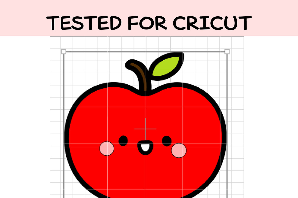 Kawaii Baby Apple SVG Bundle | Cute, an Illustration by TheHitShop (Photo 5 of 7)