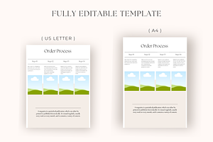 Wholesale Line Sheet Canva Template