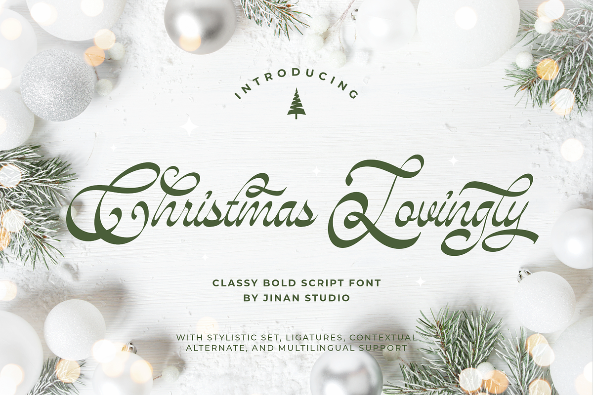 Christmas Lovingly, a Script Font by Ainun Jinan (Photo 1 of 8)