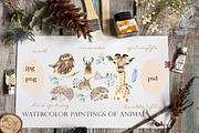 Animals watercolor, an Animal Illustration by JuliaFast (Thumbnail 2 of 4)
