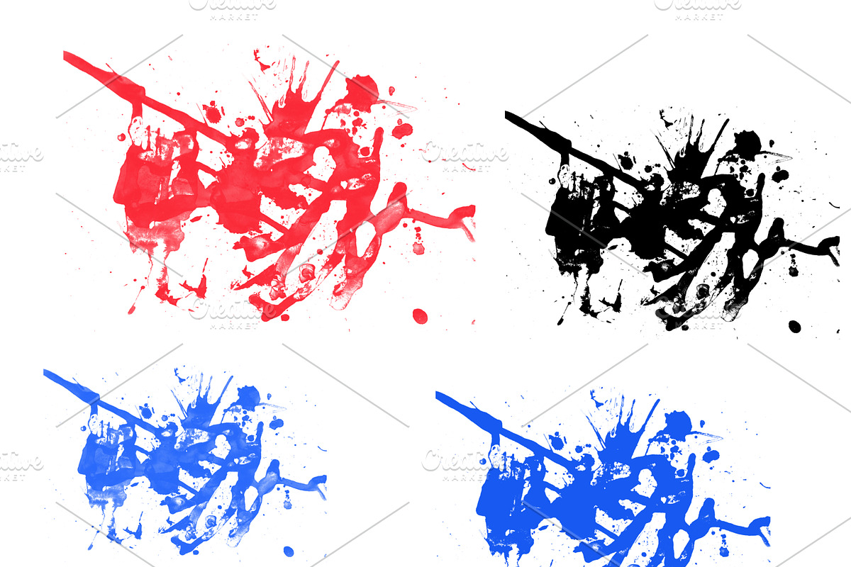 4 CoolSplatter Brushes for Photoshop, a Brush Add-On by PeoGeo Creative (Photo 4 of 8)