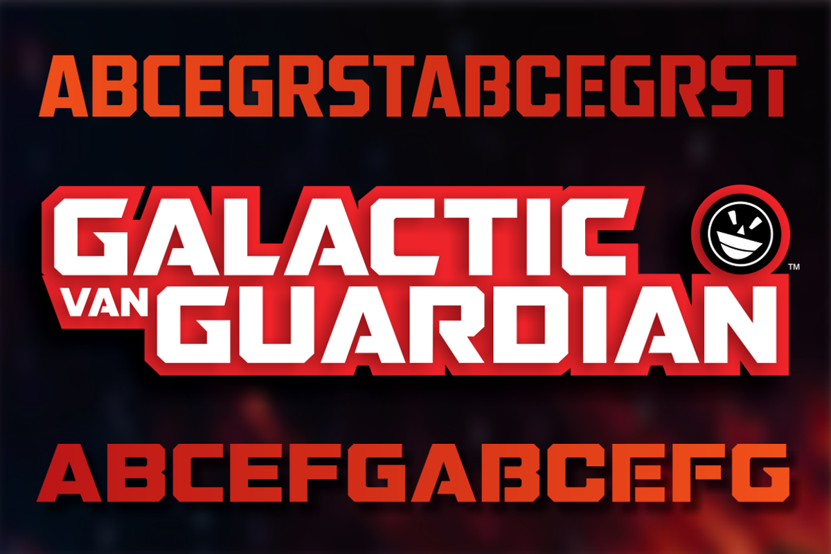 Galactic VanGuardian, a Font by The Fontry