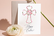 Watercolor Floral Easter Crosses, an Object Graphic by Elena Dorosh (Thumbnail 3 of 5)