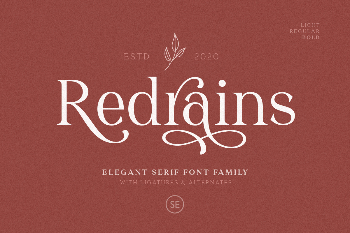 Redrains - Modern Serif Family, a Serif Font by Sarid Ezra (Photo 2 of 9)