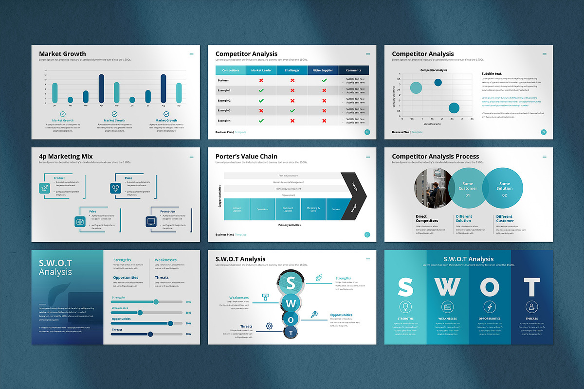 Business Plan Presentation Template, a Presentation Template by CreativeSlides (Photo 10 of 22)