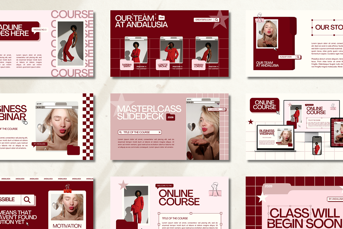 Slide Deck Masterclass Webinar, a Presentation Template by Branding Babe Co. (Photo 1 of 10)