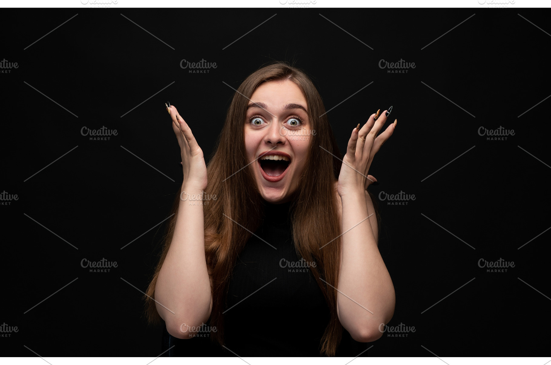 Young woman feeling surprised and, a Person Photo by volodymyrshtun13795