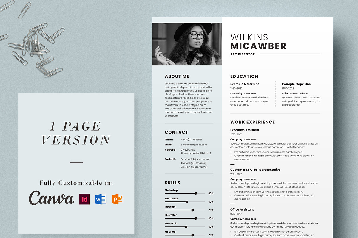 Corporate Resume Template, a Resume Template by DesVert (Photo 2 of 6)