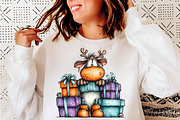 Funny Christmas Reindeer Clipart, an Illustration by SinaCreation (Thumbnail 9 of 11)