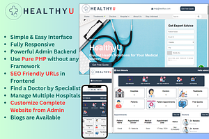 HealthyU - Medical & Doctor Website, a HTML Template by WebGuru