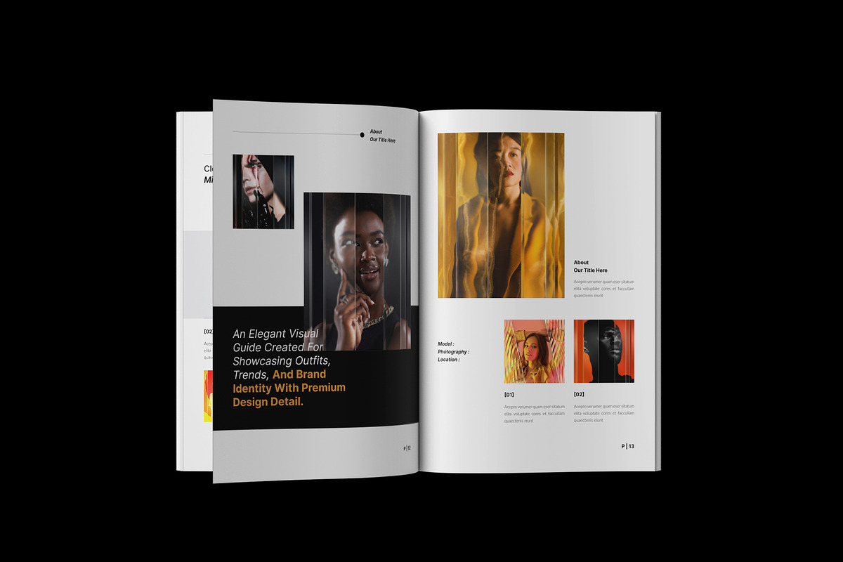 Fashion Look-Book Template, a Brochure Template by NorthPeak (Photo 6 of 8)