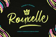 Rouxelle – A Bold & Expressive Brush, a Script Font by Creacy Studio (Thumbnail 1 of 10)