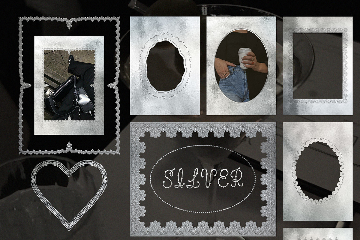 Silver Embossed Romance Collection, an Object Graphic by AnMark (Photo 13 of 15)