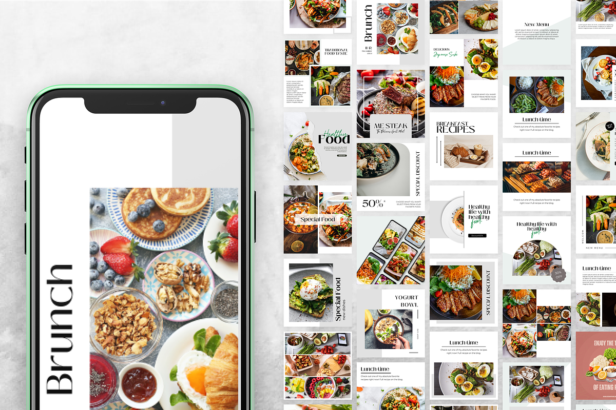 900 Canva Instagram Template Bundle, a Social Media Template by ...