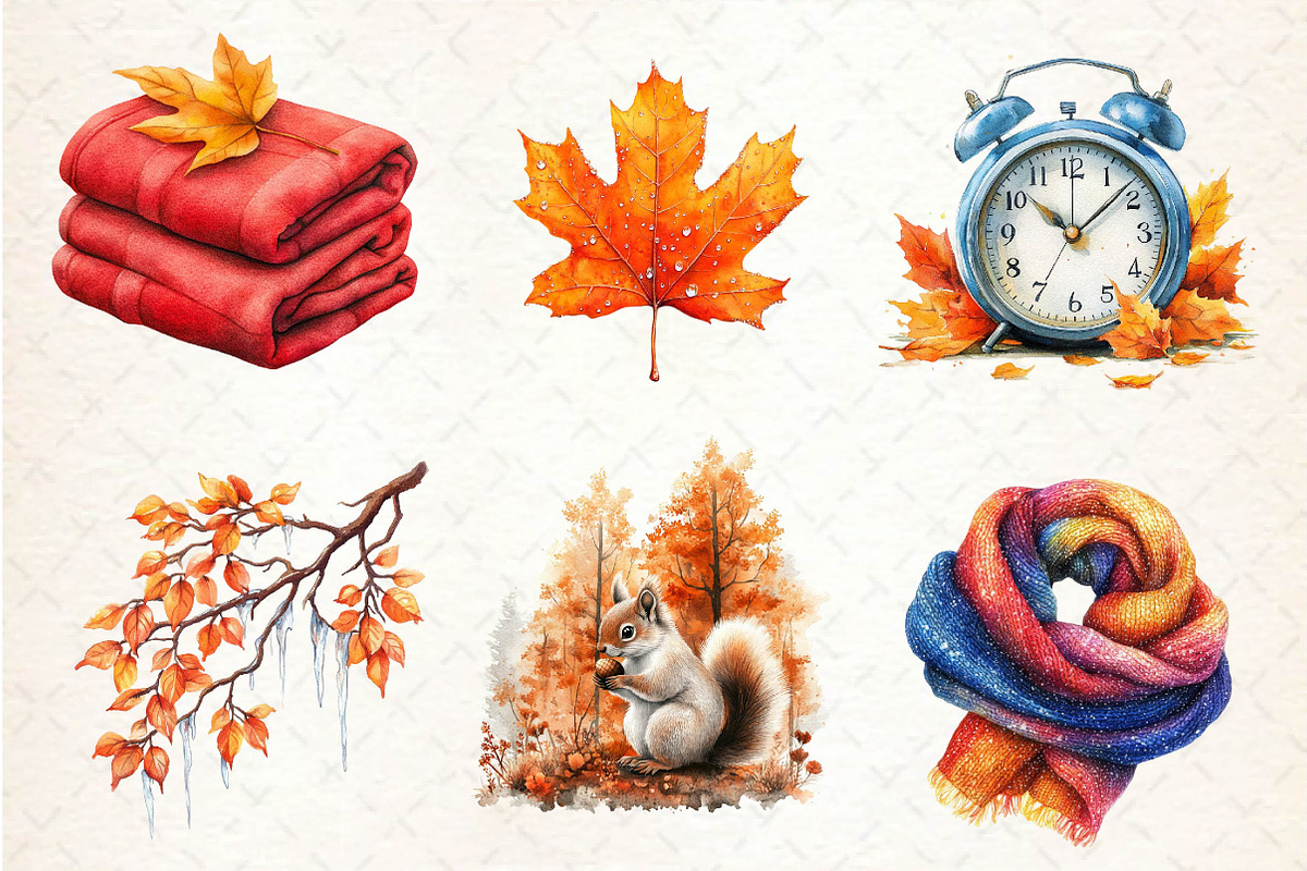 Autumn Chilly Morning Clipart, an Illustration by Dream Creation (Photo 2 of 6)