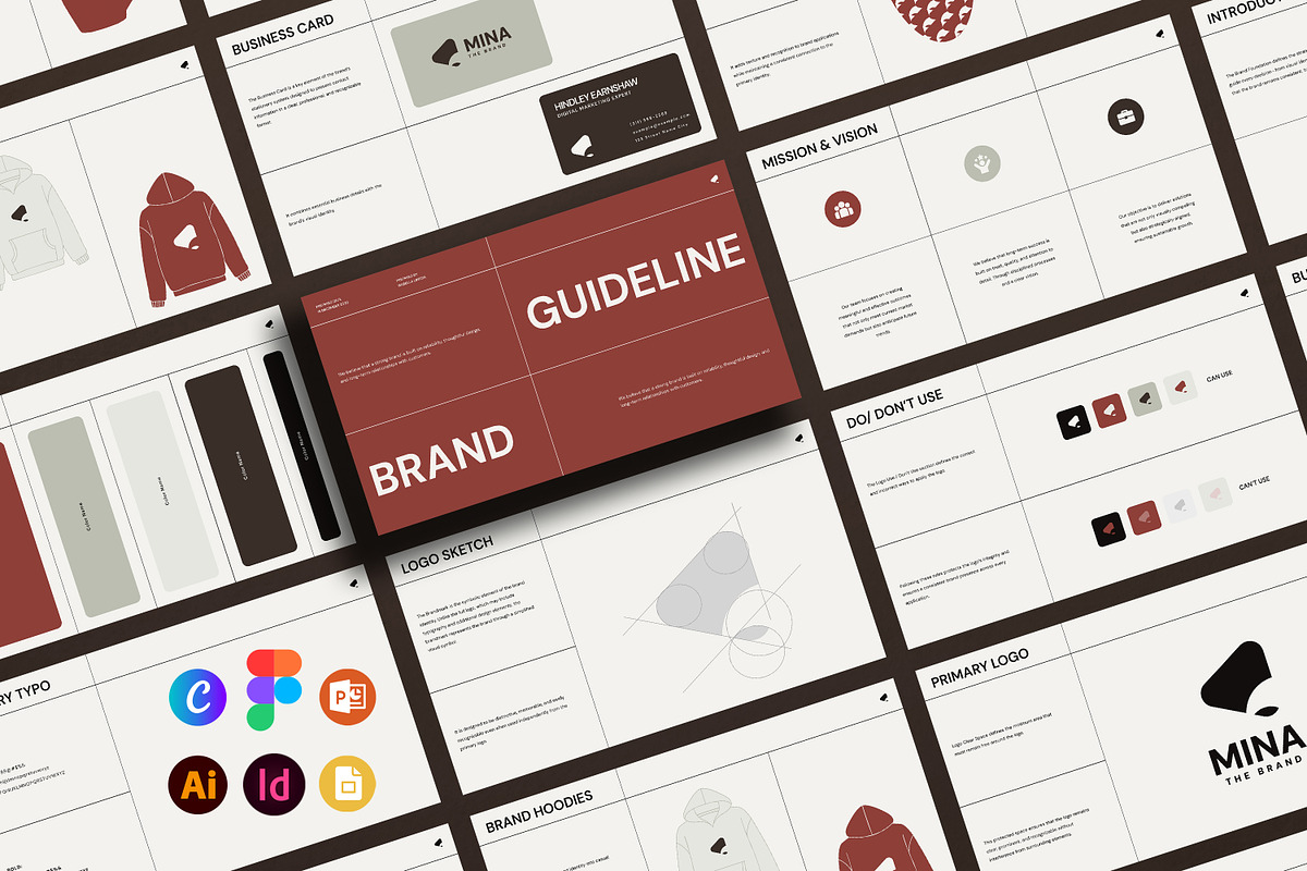 MINA | Bundle Brand Guidelines, a Branding & Logo Template by Artisan Vibes (Photo 1 of 11)