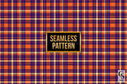 Purple Orange Plaid Seamless Pattern, a Pattern Graphic by Creative Store (Thumbnail 4 of 5)