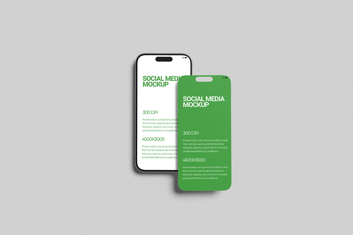 Social Media Mockup, an iPhone Mockup by Pikachudesign (Photo 3 of 5)