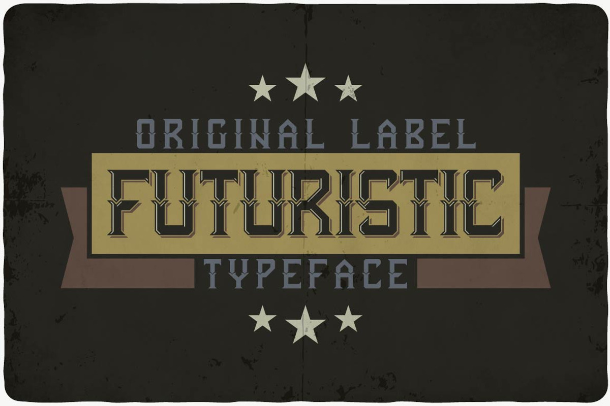 Futuristic typeface