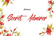 Secret Admirer, a Script Font by da_only_aan (Thumbnail 1 of 5)