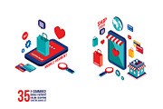 Online shopping e-commerce banners, a Work Illustration by Anttoniu (Thumbnail 2 of 5)