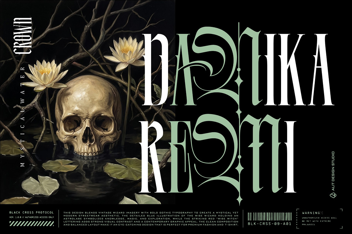 Rosella Mirakle Typeface, a Blackletter Font by alit design (Photo 14 of 20)