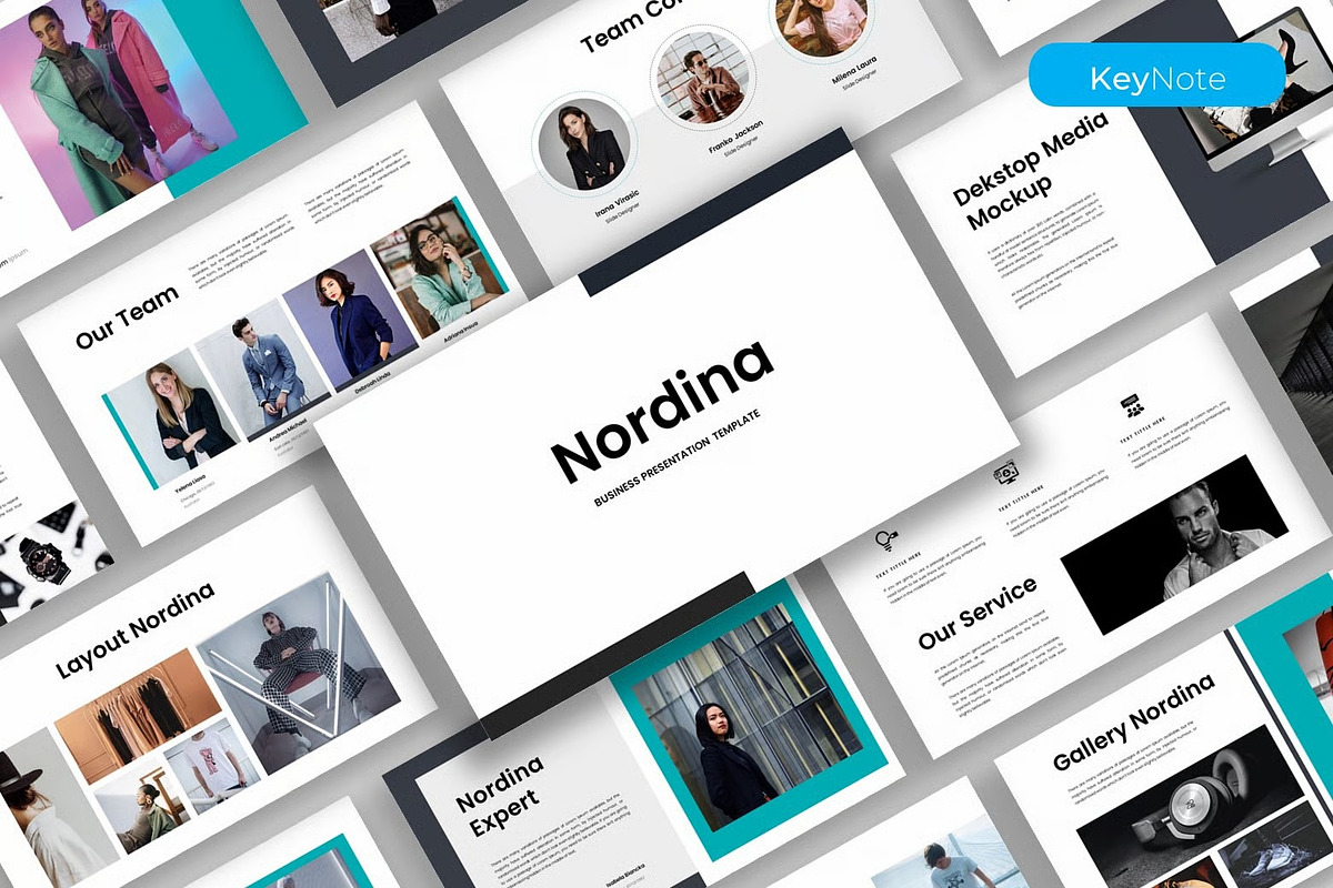 Nordina – Business Keynote Template, a Presentation Template by kreatifreya (Photo 1 of 5)