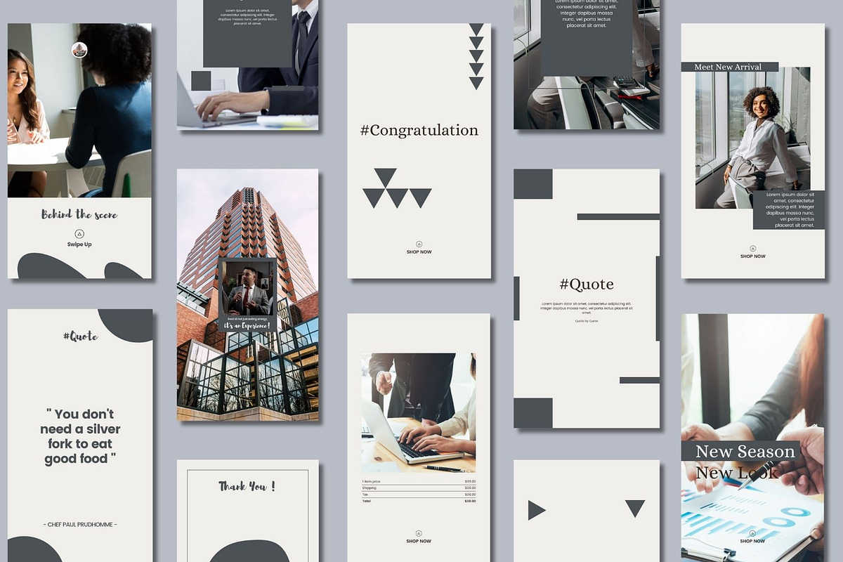 Elegant Social Media Story Templates, a Social Media Template by BoontenStudio (Photo 3 of 8)