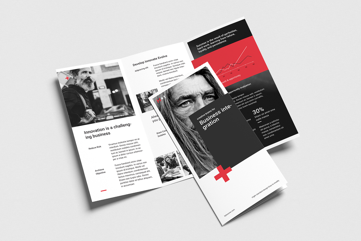 Business Trifold Brochure, a Brochure Template by BOXKAYU (Photo 2 of 6)