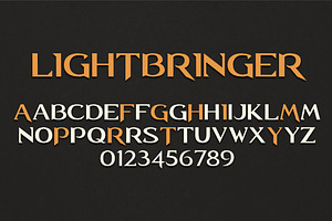 Lightbringer font, a Font by Subversive Type