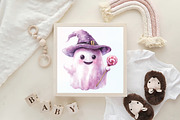 Pastel Halloween Cute Clipart, an Illustration by CraftArtStudio (Thumbnail 6 of 6)