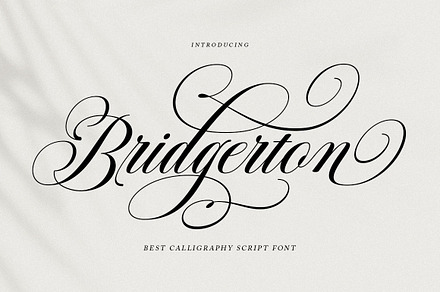 Bridgerton Script, a Script Font by Has_rizal