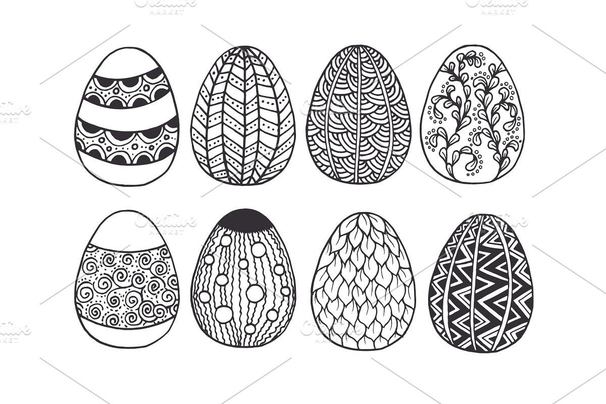 Easter eggs set, a Decorative Illustration by El Design (Photo 2 of 2)