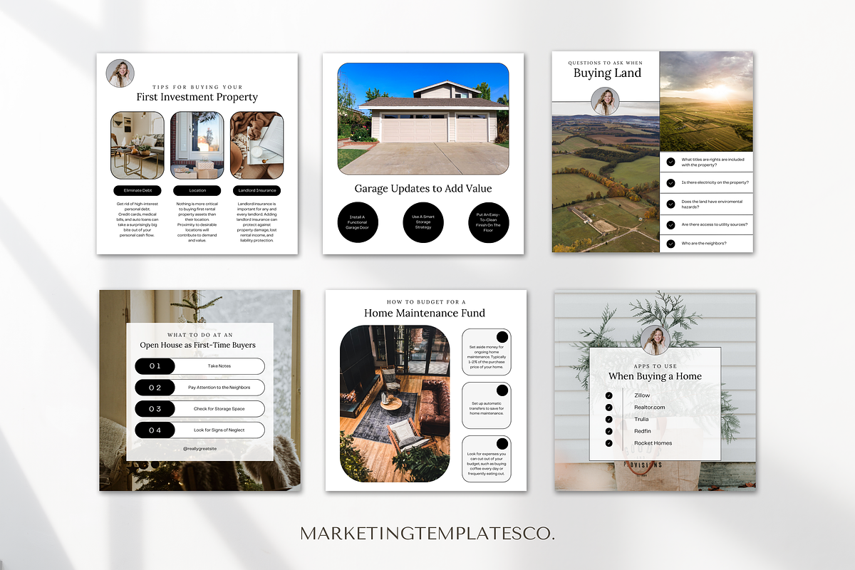 December Real Estate Posts, a Social Media Template by Marketing Templates Co. (Photo 3 of 9)