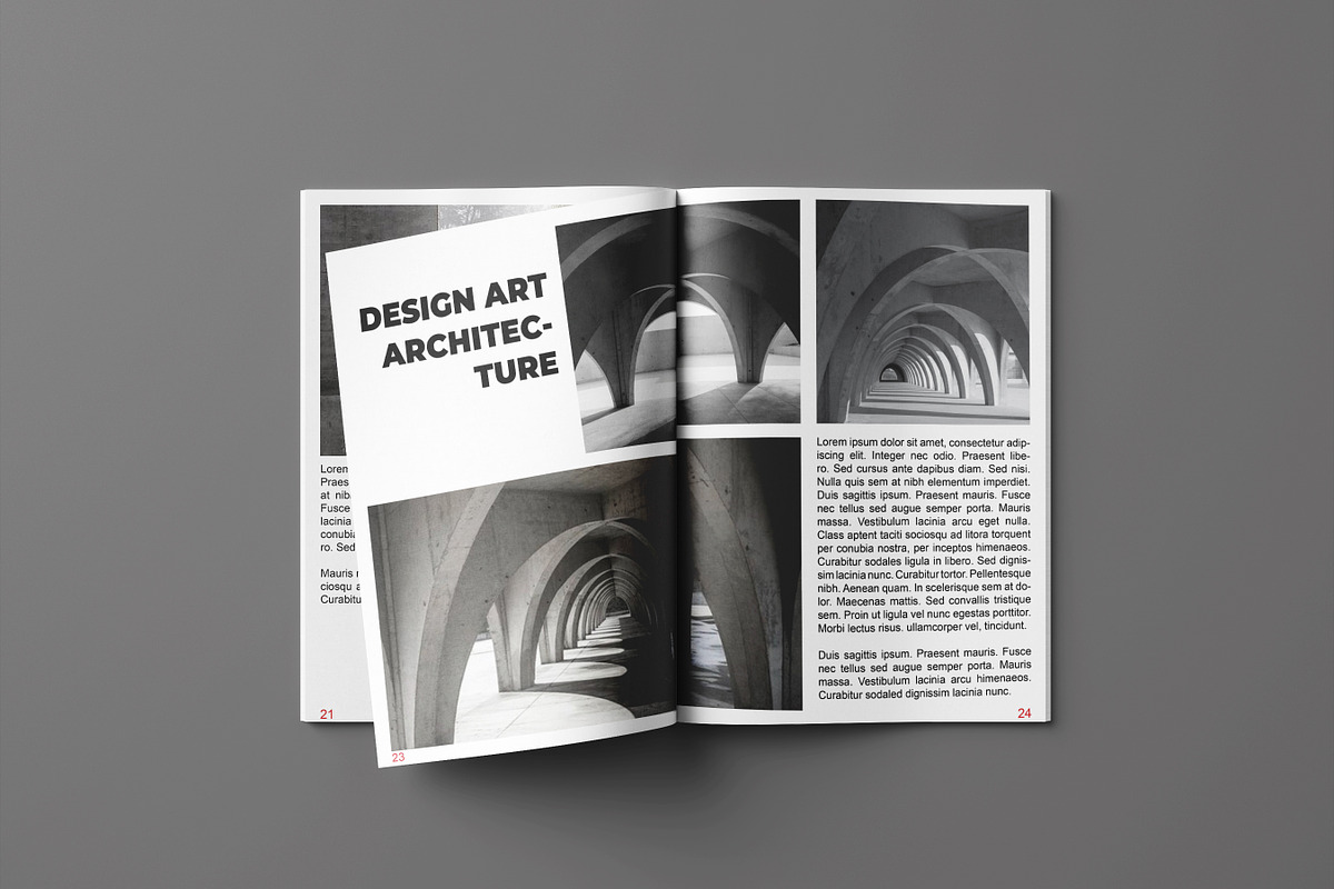 ARCH Magazine / Ebook Template Canva, a Magazine Template by Ompie Agrino (Photo 8 of 9)