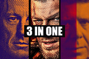 3 in 1 Halftone Photoshop Action