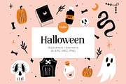 Hand Drawn Halloween Bundle, an Illustration by After Hours Creative (Thumbnail 1 of 5)