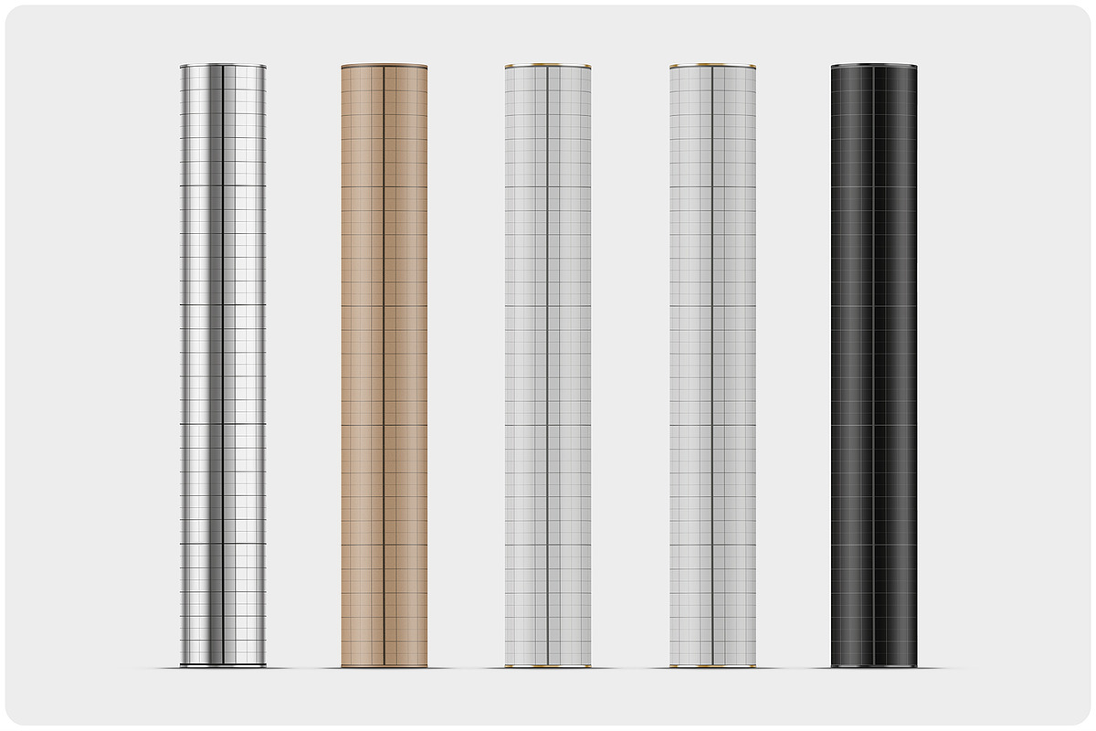 Cardboard Tube High Size Mockup, a Packaging Mockup by Reformer Mockup (Photo 3 of 4)