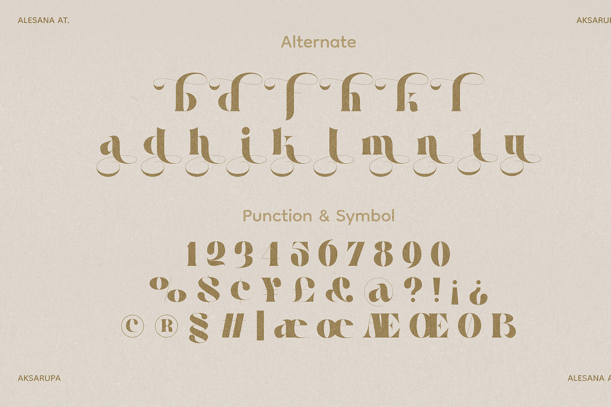 Alesana Atelier, a Sans Serif Font by Zelda Graphic (Photo 6 of 12)