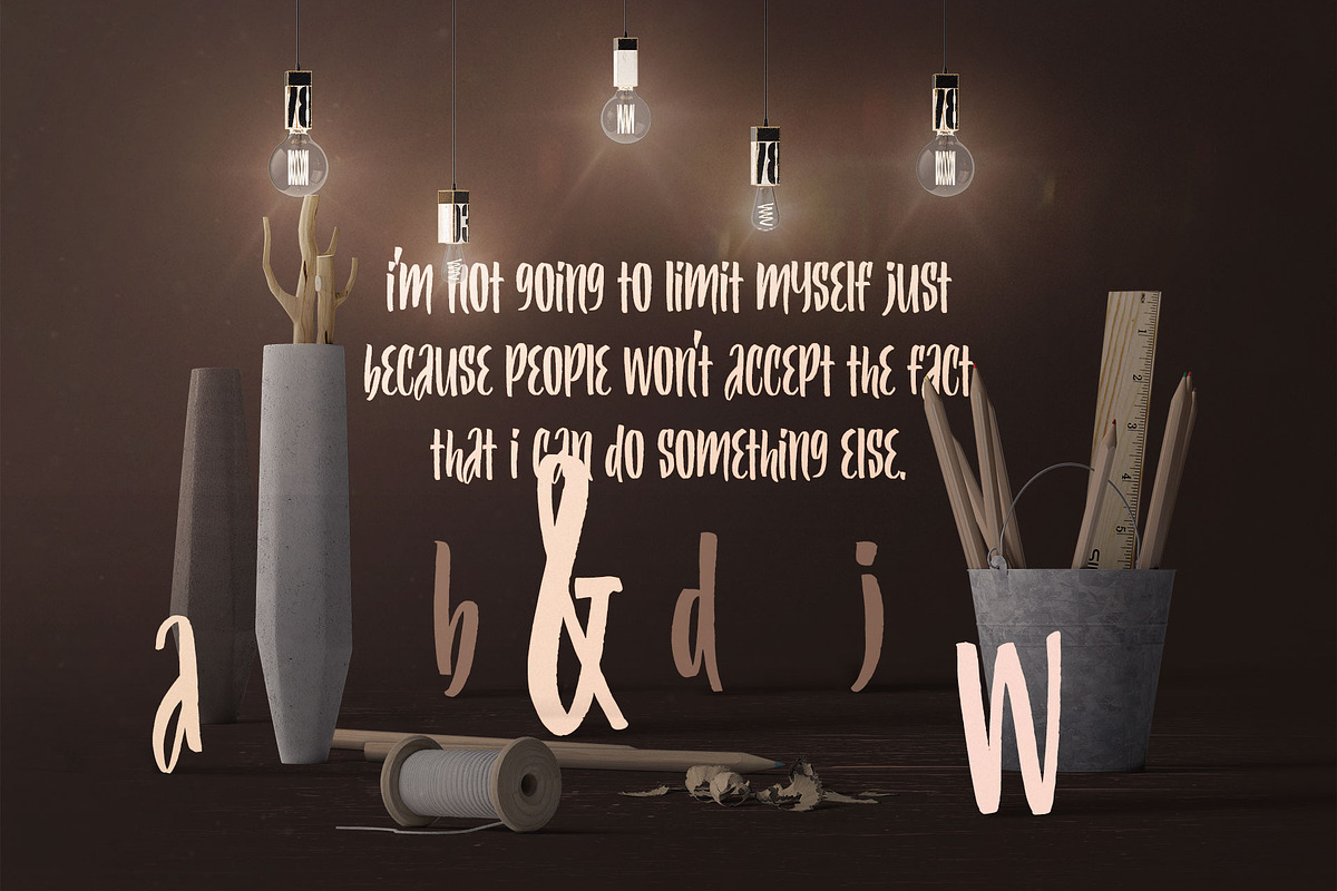 Myself Caps Font, a Font by DesignSomething (Photo 5 of 5)