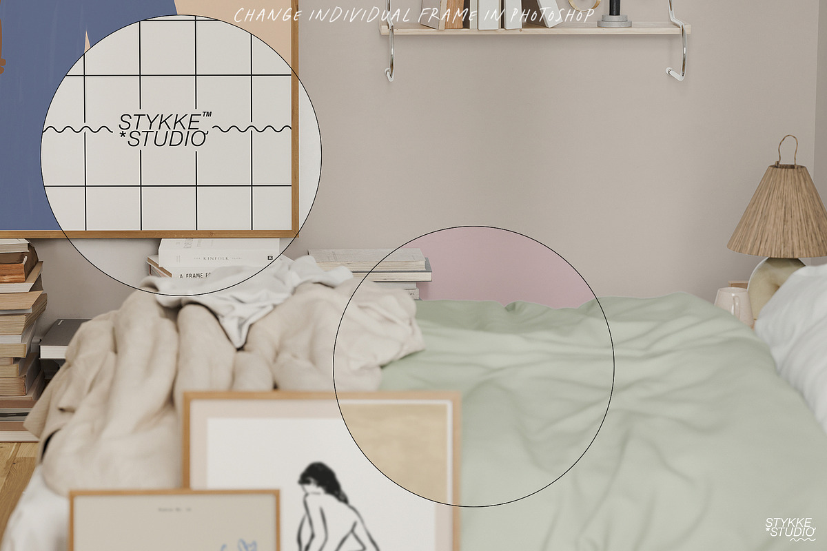 HAVEN & RÊVERIE | art & frame mockup, a Household Mockup by Stykke Studio (Photo 13 of 15)