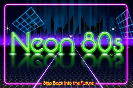 Neon 80s, a Sans Serif Font by Essqué Productions