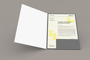 Yellow Minimal Letterhead, a Stationery Template by Neermana (Thumbnail 2 of 4)