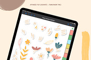 Floral Digital Stickers Goodnotes 5, an Object Graphic by Bella+Sophia Creative (Thumbnail 2 of 3)